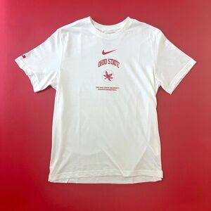 Ohio State Buckeye Leaf White Nike Tee – Team Issue